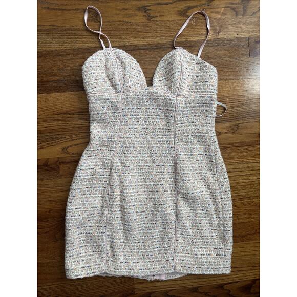 For Love & Lemons Dionne Tweed Jacket & Mini Dress Size S New - Picture 3 of 10